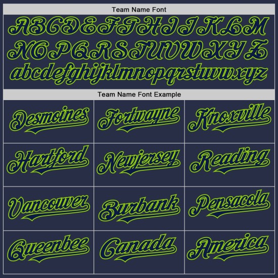 Maglia Neon autentica senza maniche blu navy da baseball verde personalizzata Maglia Neon autentica senza maniche blu navy da baseball verde personalizzata