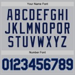 Maglia da baseball autentica personalizzata blu navy retrò grigia Maglia da baseball autentica personalizzata blu navy retrò grigia