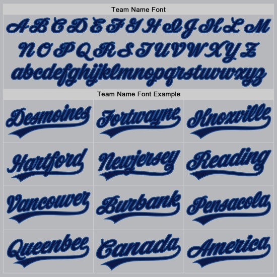 Maglia da baseball autentica personalizzata blu navy retrò grigia Maglia da baseball autentica personalizzata blu navy retrò grigia