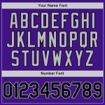 Maglia da baseball personalizzata autentica viola, nera e grigia, stile retrò Maglia da baseball personalizzata autentica viola, nera e grigia, stile retrò
