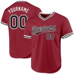 Maglia da baseball autentica nera e bianca retrò, personalizzata, color marrone Maglia da baseball autentica nera e bianca retrò, personalizzata, color marrone
