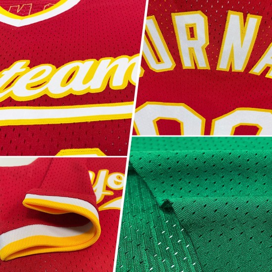 Maglia da baseball autentica verde bianca Kelly personalizzata retrò Maglia da baseball autentica verde bianca Kelly personalizzata retrò
