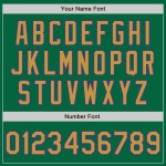 Maglia da baseball personalizzata Old Kelly autentica, verde, oro-viola Maglia da baseball personalizzata Old Kelly autentica, verde, oro-viola
