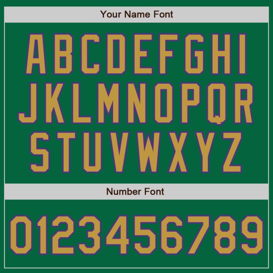 Maglia da baseball personalizzata Old Kelly autentica, verde, oro-viola Maglia da baseball personalizzata Old Kelly autentica, verde, oro-viola